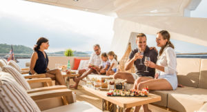 Multi-generational private yacht charter